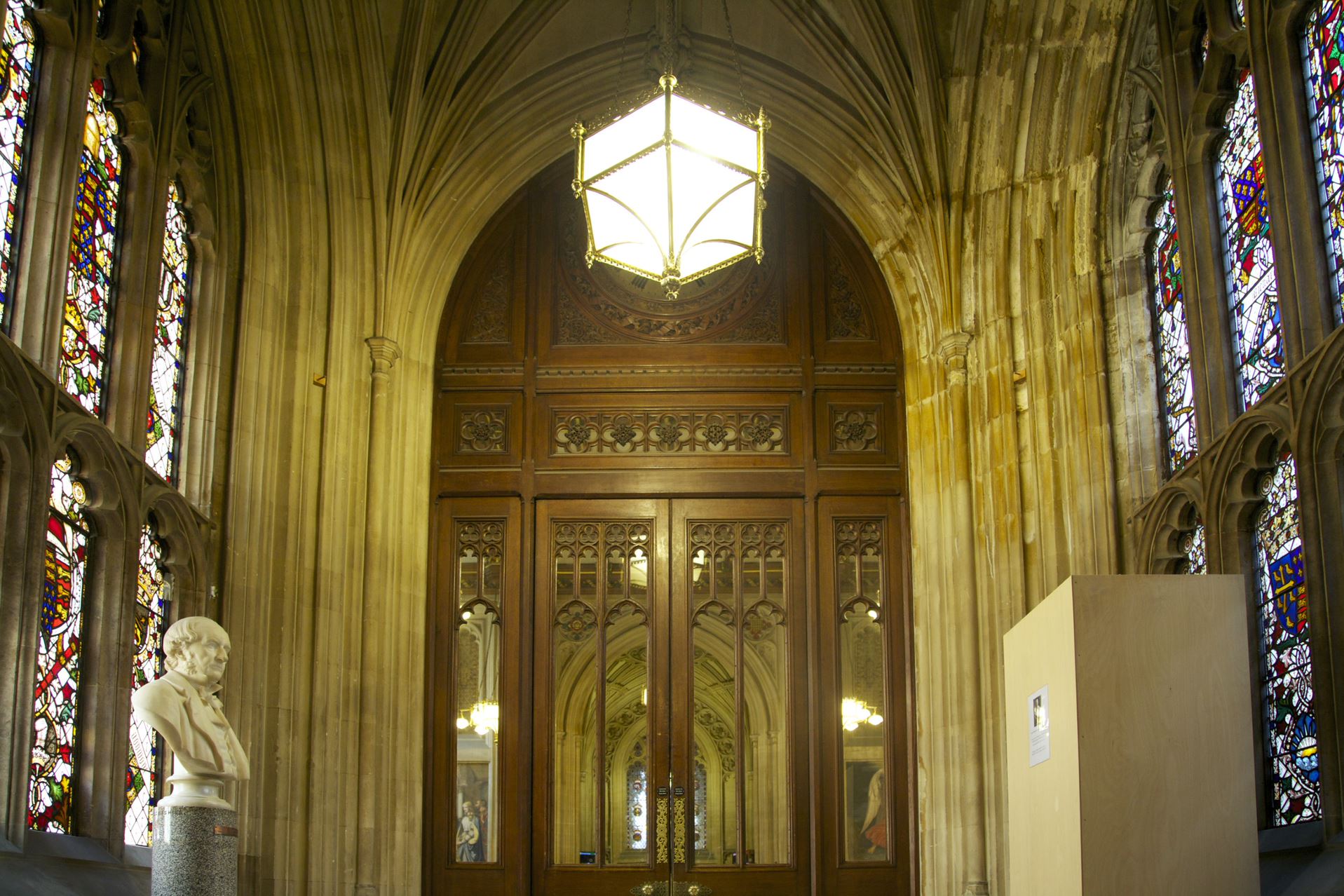 Interior stonework of the Palace of Wesminster.
