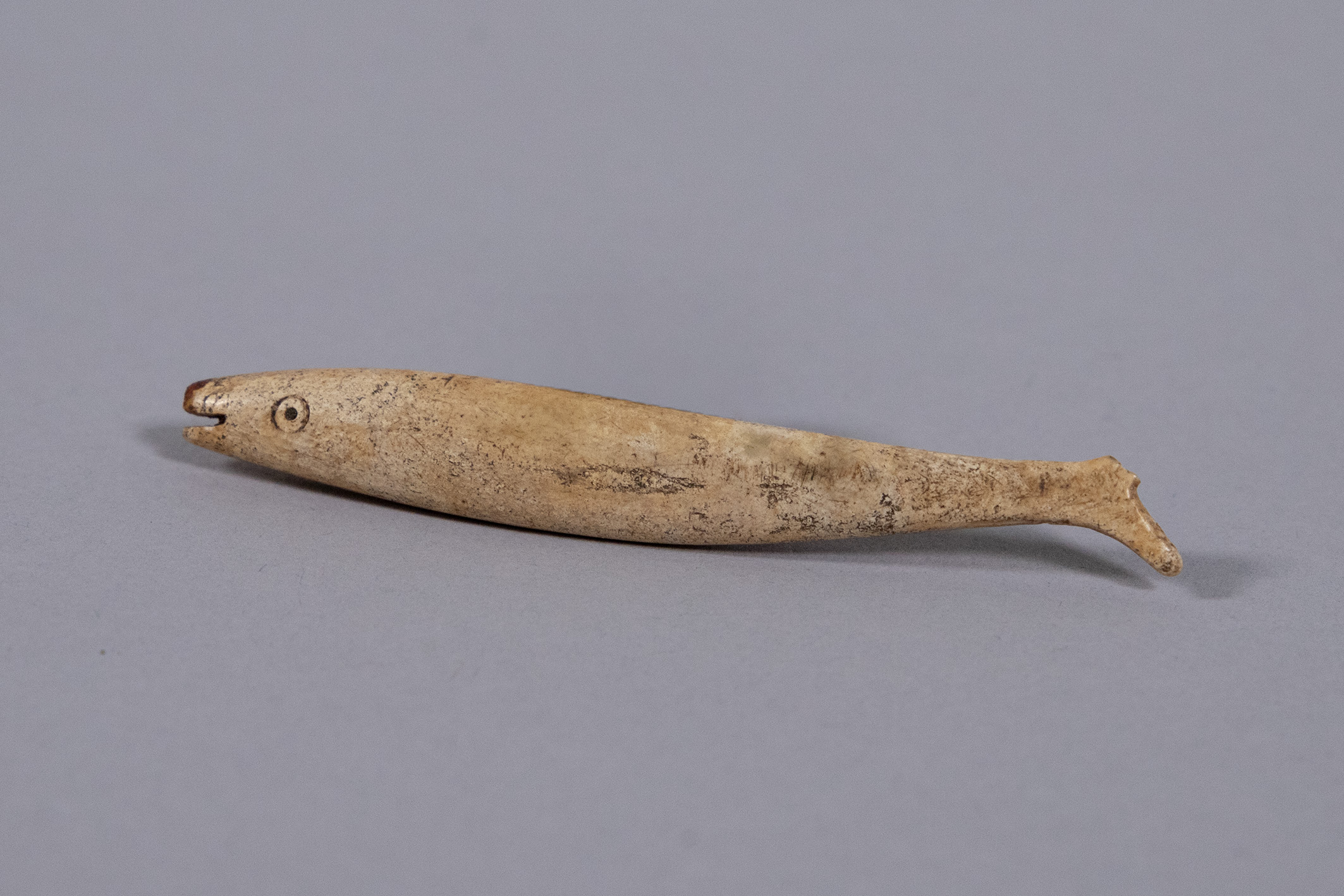 200-year-old fish made from animal bone.