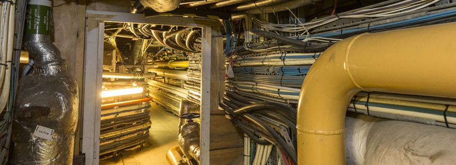 Half the mechanical and electrical plant is at an unacceptably high risk of failure.