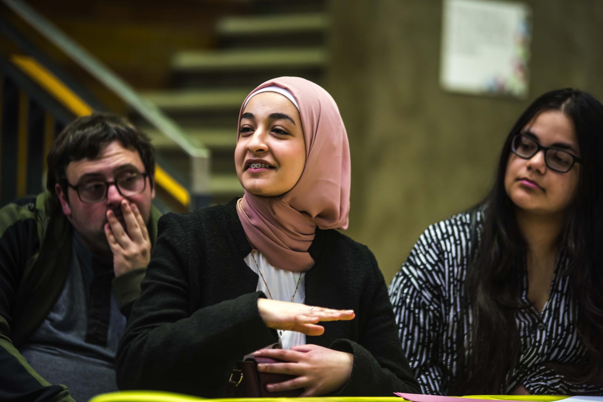 Young people share their views on the restoration and renewal of Parliament during a workshop held at The People's History Museum in Manchester