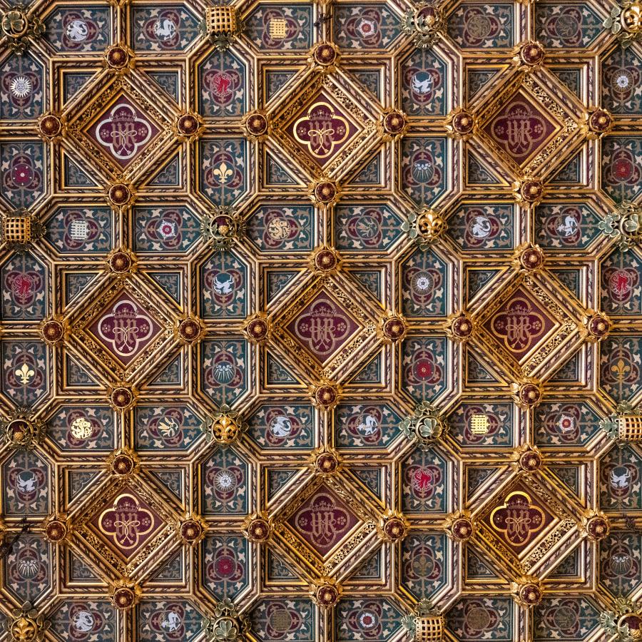 intricate ceiling detail